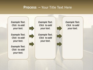 A Person Standing On A Road With A Briefcase PowerPoint Template