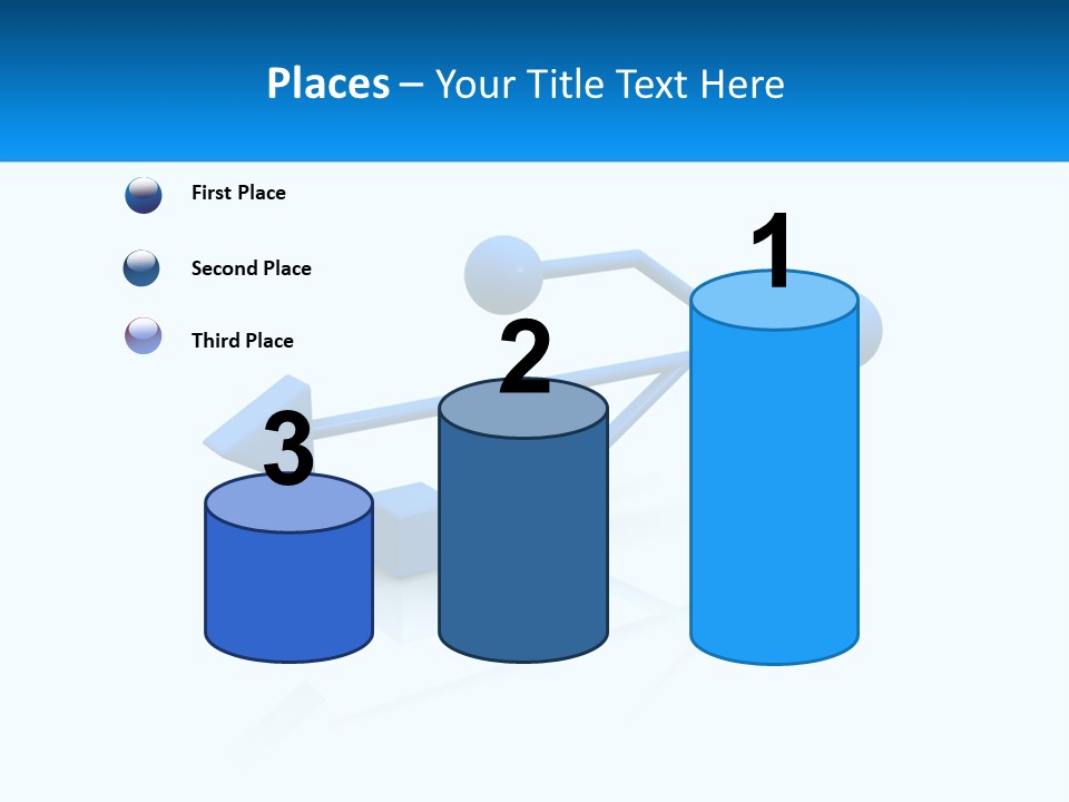A Powerpoint Presentation With A Blue Arrow PowerPoint Template