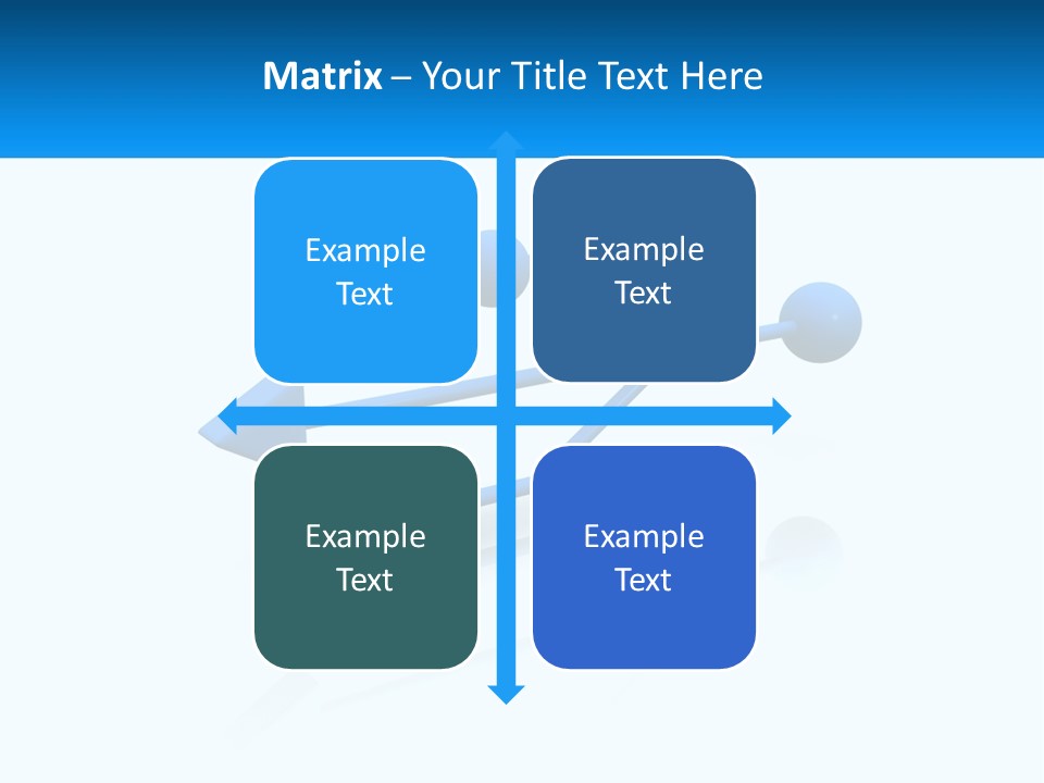 A Powerpoint Presentation With A Blue Arrow PowerPoint Template