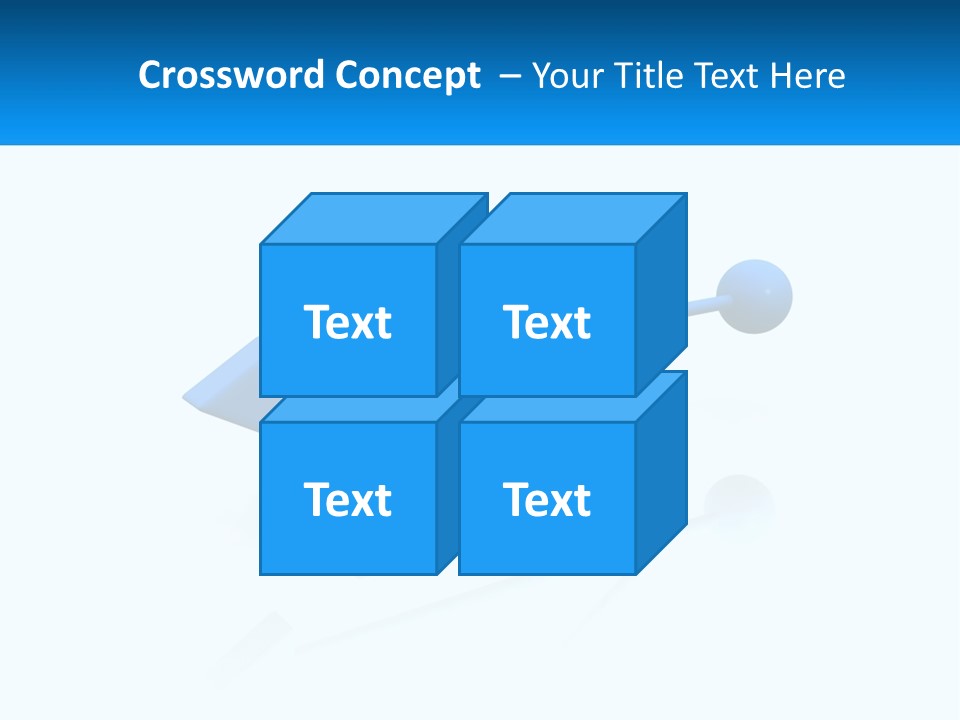A Powerpoint Presentation With A Blue Arrow PowerPoint Template