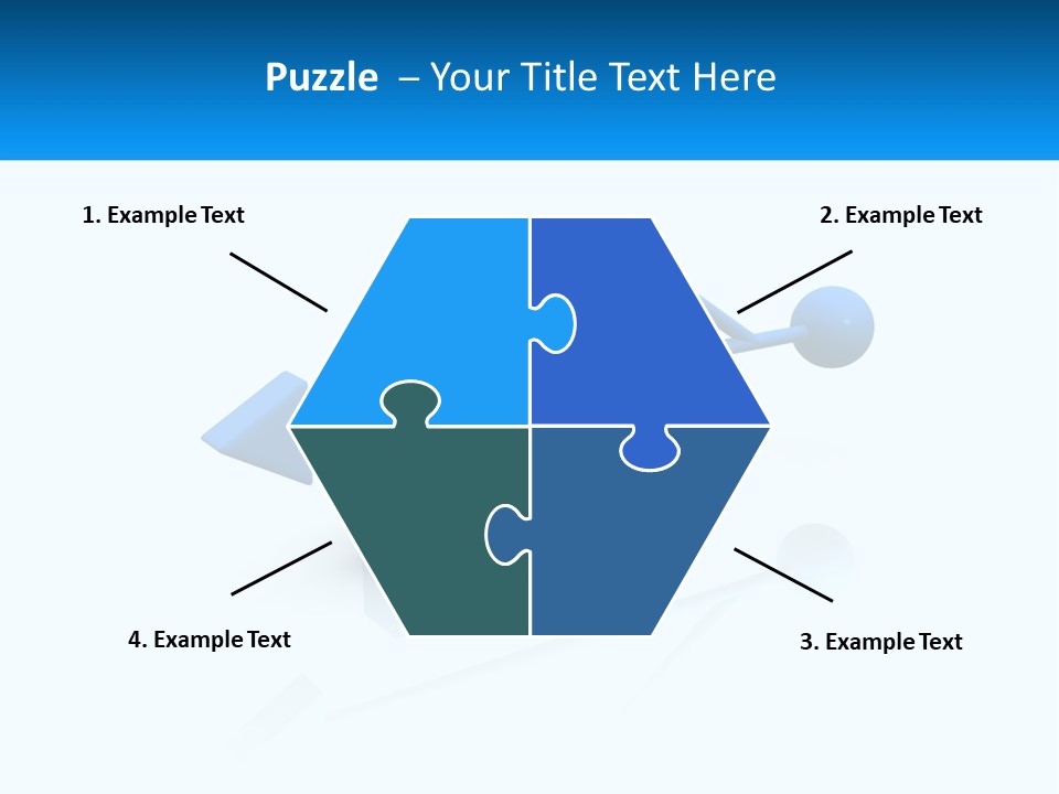 A Powerpoint Presentation With A Blue Arrow PowerPoint Template
