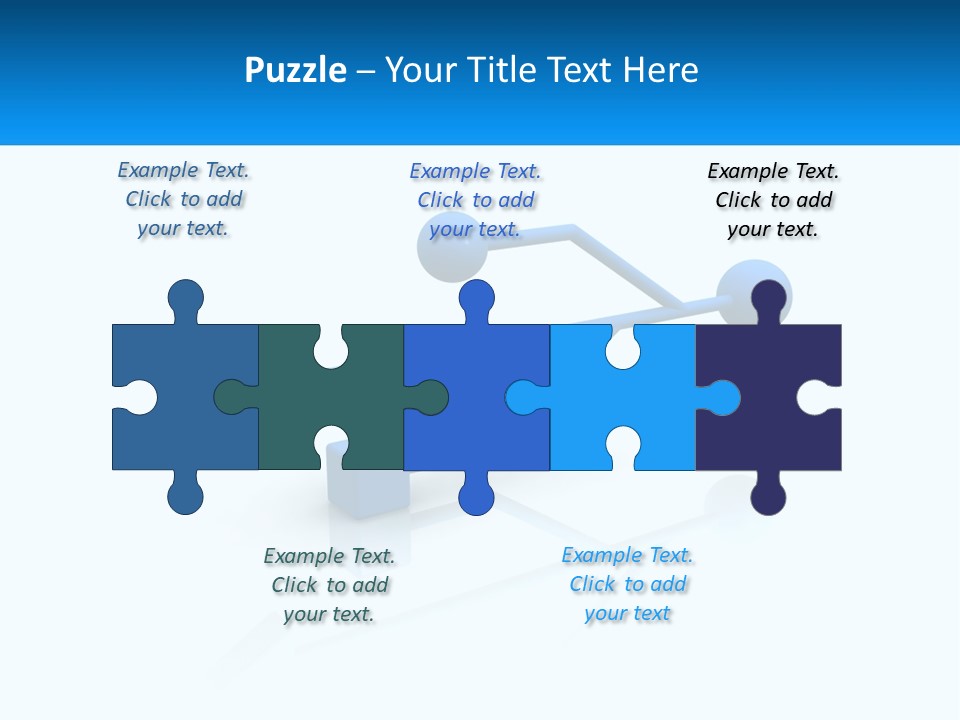 A Powerpoint Presentation With A Blue Arrow PowerPoint Template