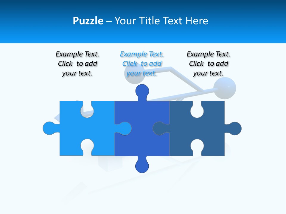 A Powerpoint Presentation With A Blue Arrow PowerPoint Template