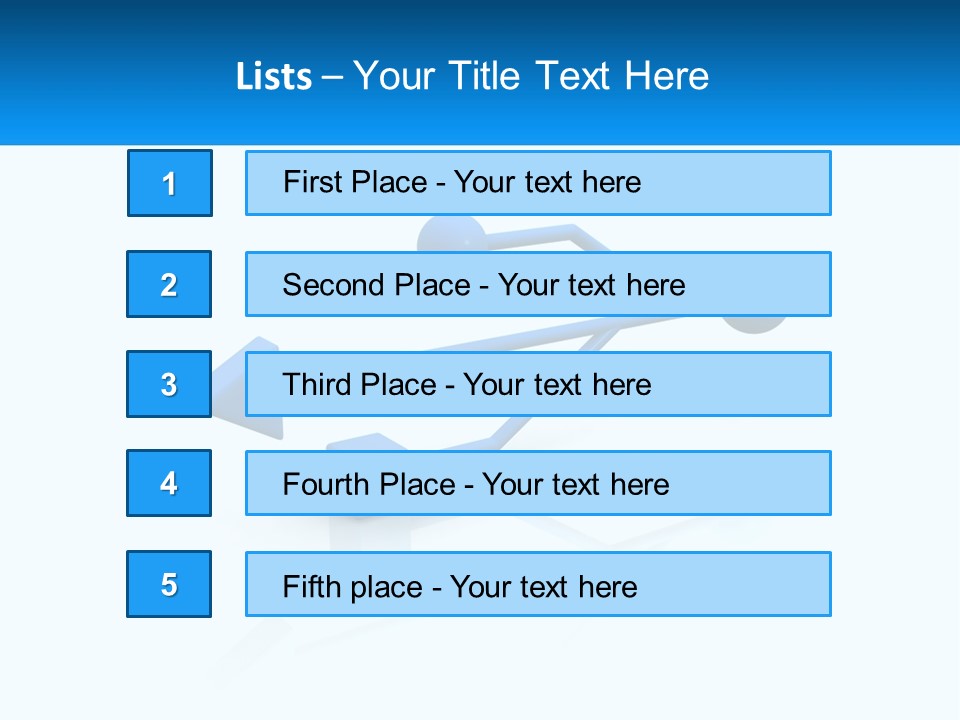 A Powerpoint Presentation With A Blue Arrow PowerPoint Template