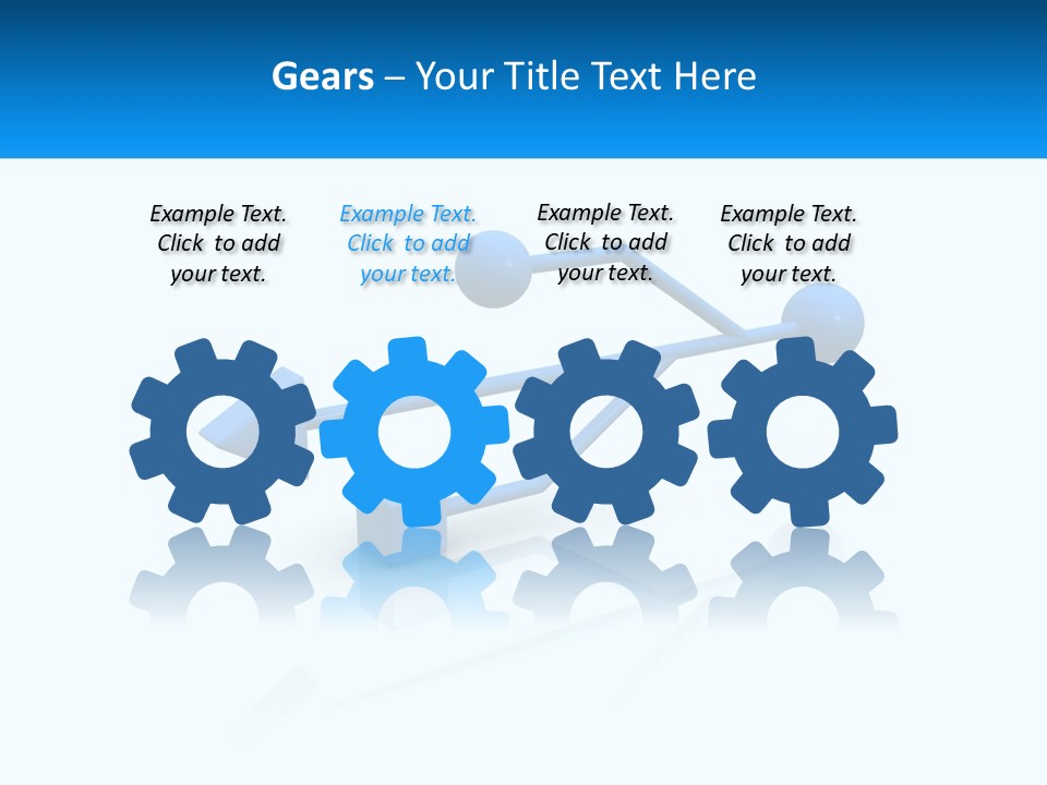 A Powerpoint Presentation With A Blue Arrow PowerPoint Template