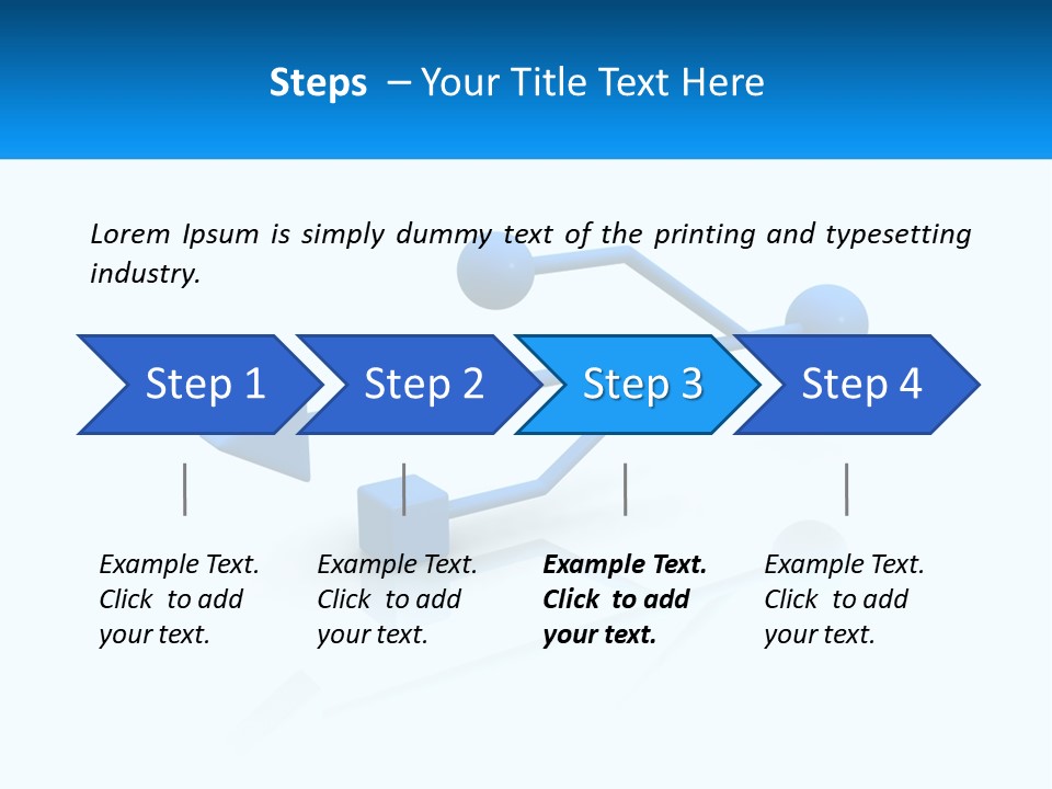 A Powerpoint Presentation With A Blue Arrow PowerPoint Template