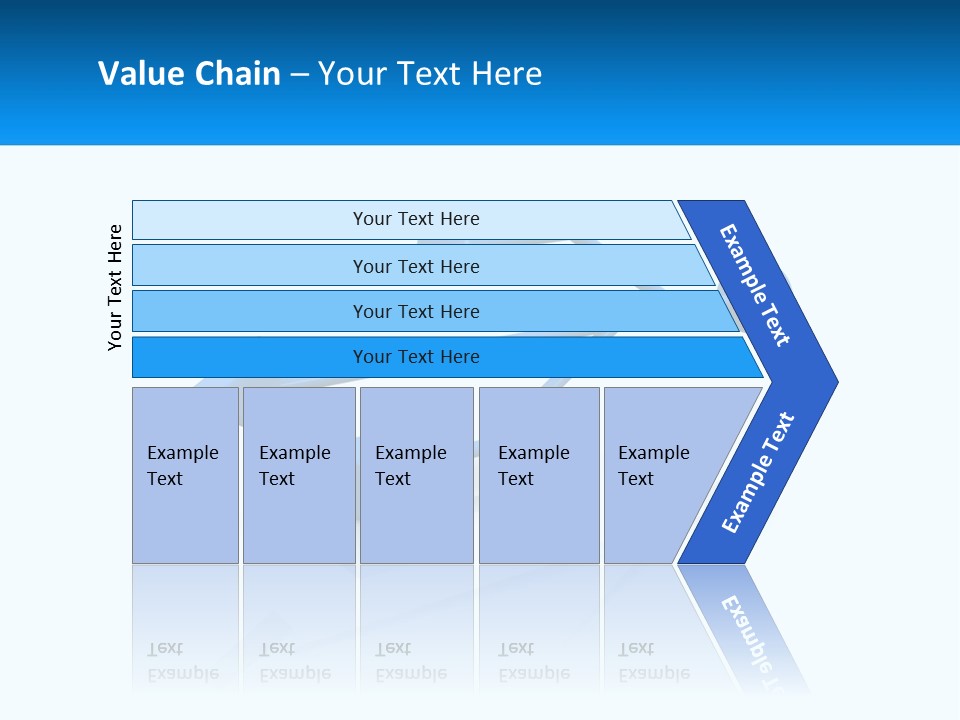 A Powerpoint Presentation With A Blue Arrow PowerPoint Template