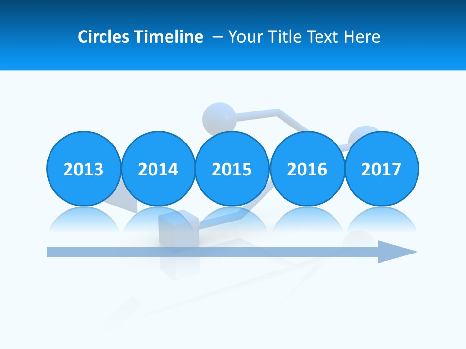 A Powerpoint Presentation With A Blue Arrow PowerPoint Template
