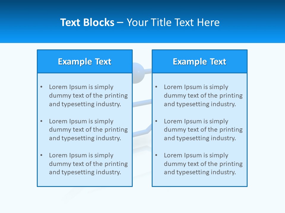 A Powerpoint Presentation With A Blue Arrow PowerPoint Template