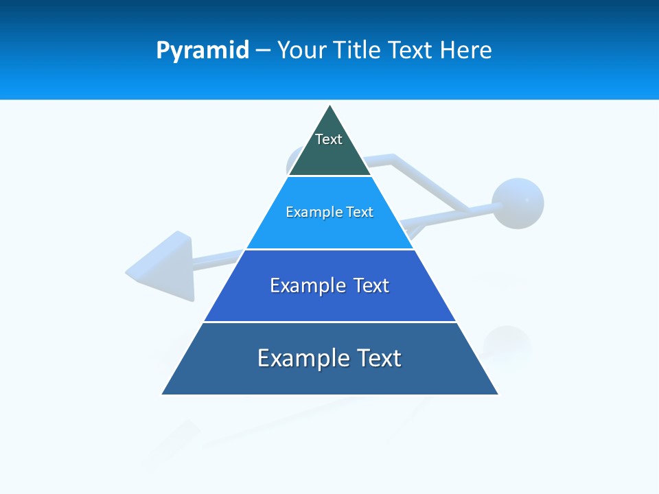A Powerpoint Presentation With A Blue Arrow PowerPoint Template