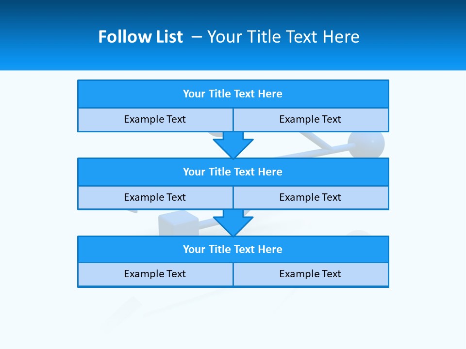 A Powerpoint Presentation With A Blue Arrow PowerPoint Template