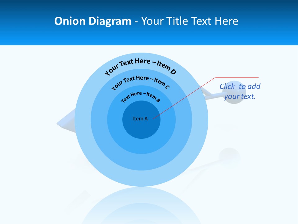 A Powerpoint Presentation With A Blue Arrow PowerPoint Template