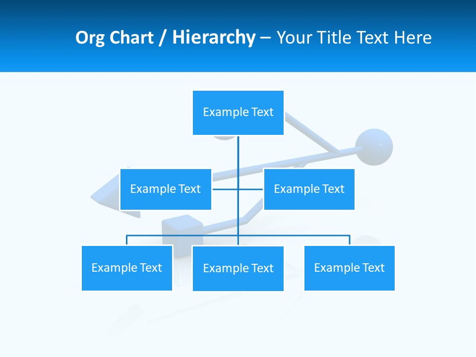 A Powerpoint Presentation With A Blue Arrow PowerPoint Template