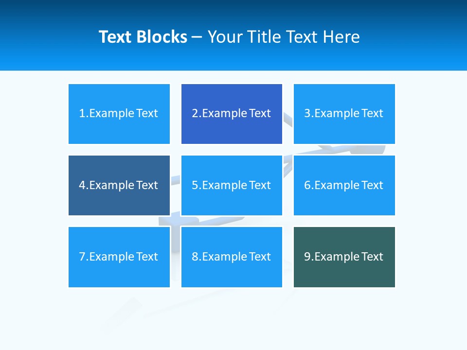 A Powerpoint Presentation With A Blue Arrow PowerPoint Template