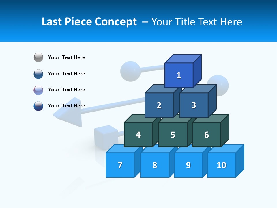 A Powerpoint Presentation With A Blue Arrow PowerPoint Template