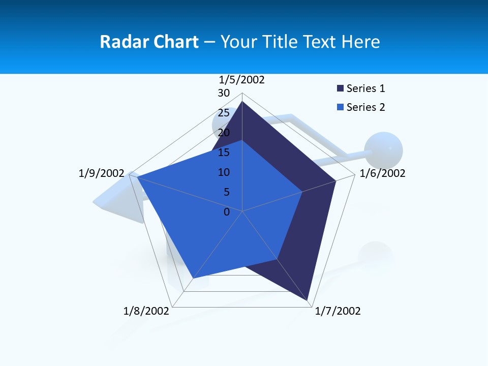A Powerpoint Presentation With A Blue Arrow PowerPoint Template