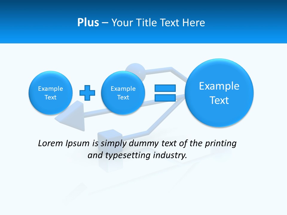 A Powerpoint Presentation With A Blue Arrow PowerPoint Template