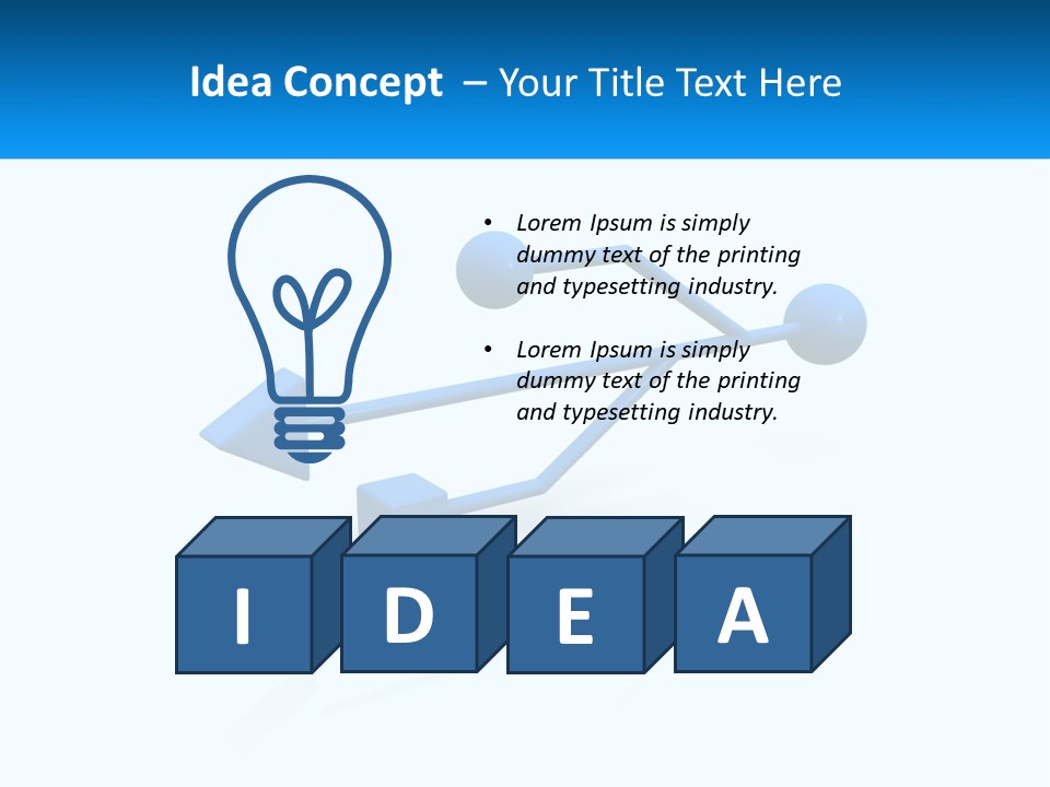 A Powerpoint Presentation With A Blue Arrow PowerPoint Template