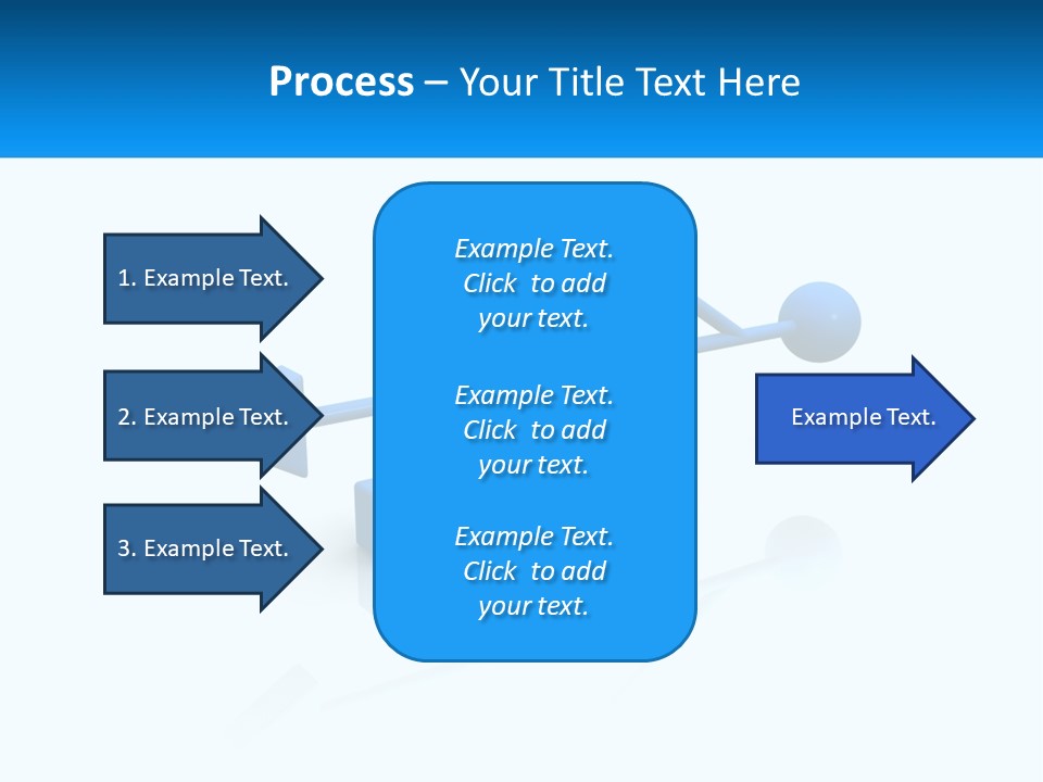 A Powerpoint Presentation With A Blue Arrow PowerPoint Template