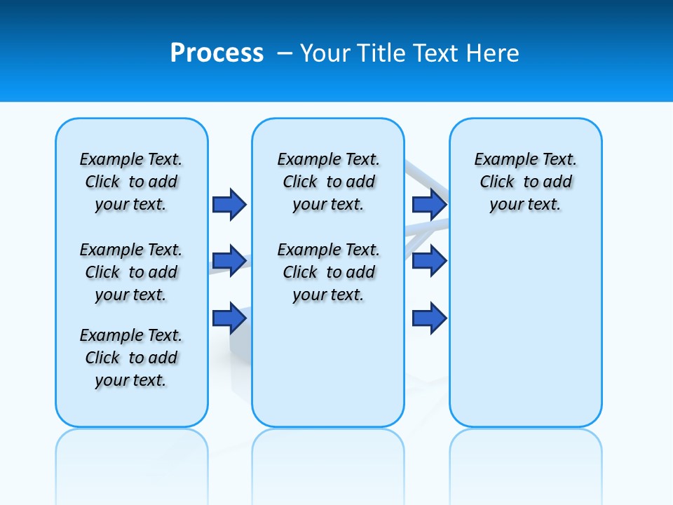 A Powerpoint Presentation With A Blue Arrow PowerPoint Template