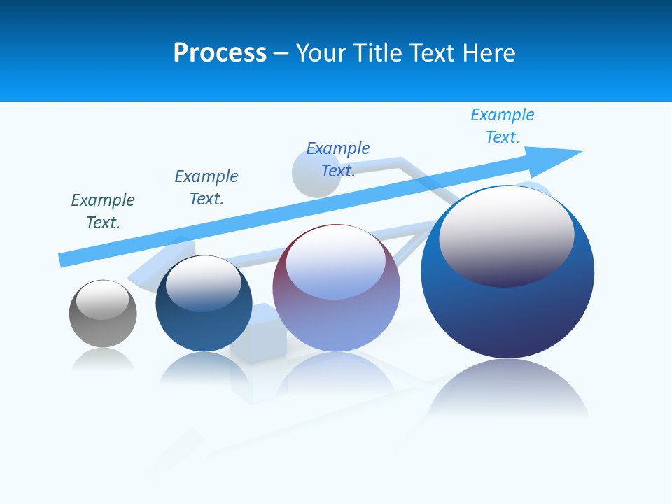 A Powerpoint Presentation With A Blue Arrow PowerPoint Template