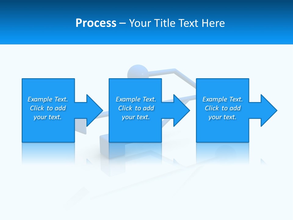 A Powerpoint Presentation With A Blue Arrow PowerPoint Template