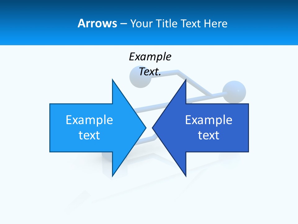 A Powerpoint Presentation With A Blue Arrow PowerPoint Template