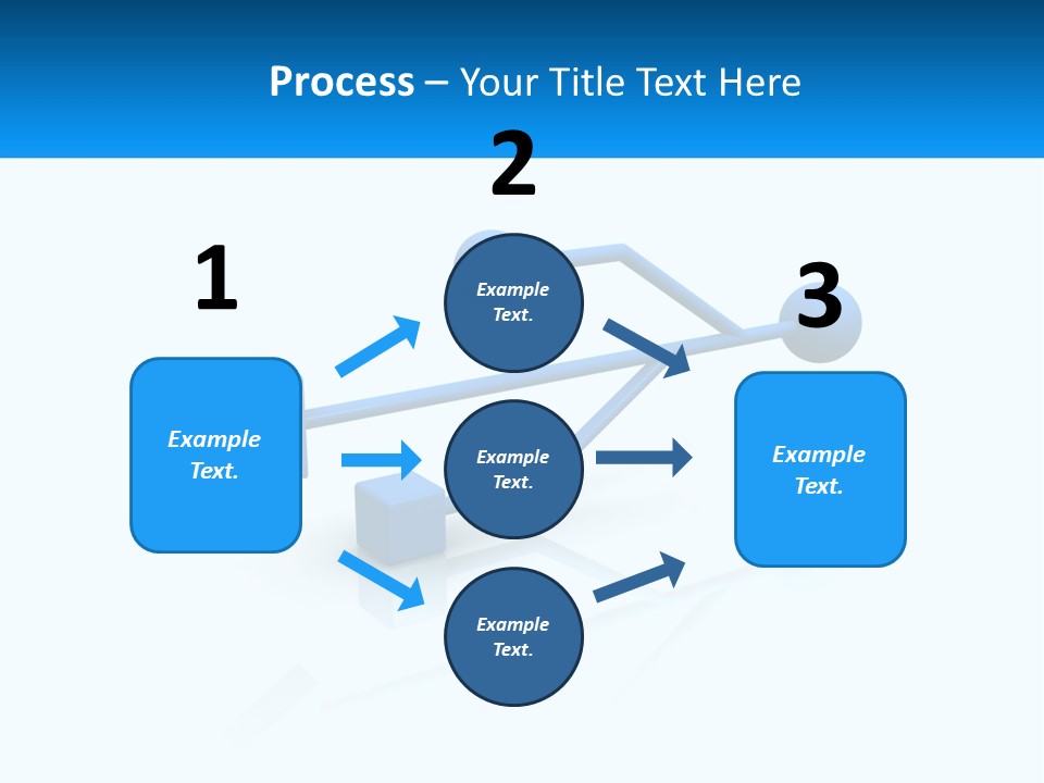 A Powerpoint Presentation With A Blue Arrow PowerPoint Template