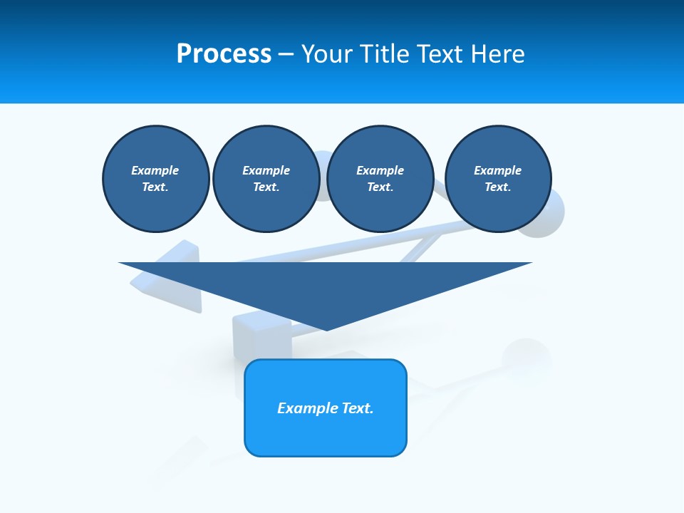 A Powerpoint Presentation With A Blue Arrow PowerPoint Template