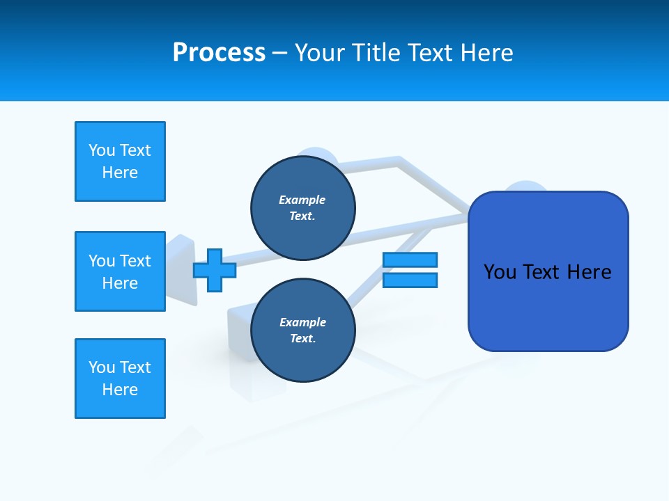 A Powerpoint Presentation With A Blue Arrow PowerPoint Template