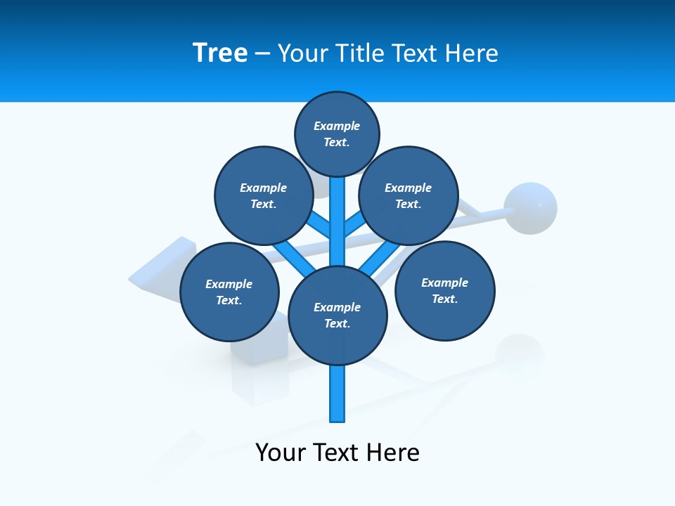 A Powerpoint Presentation With A Blue Arrow PowerPoint Template