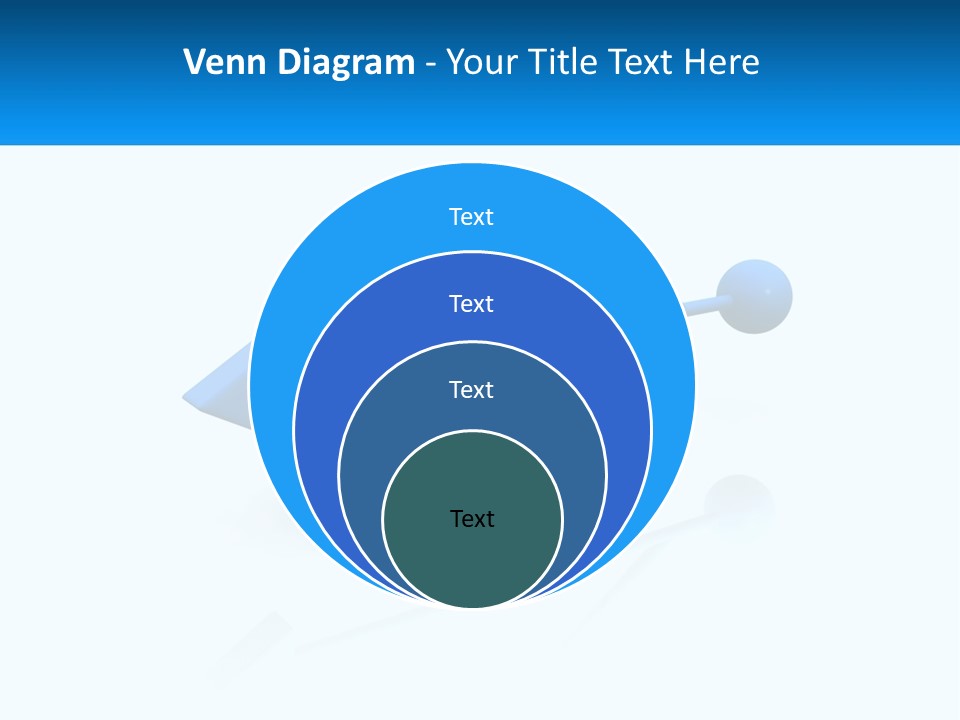 A Powerpoint Presentation With A Blue Arrow PowerPoint Template