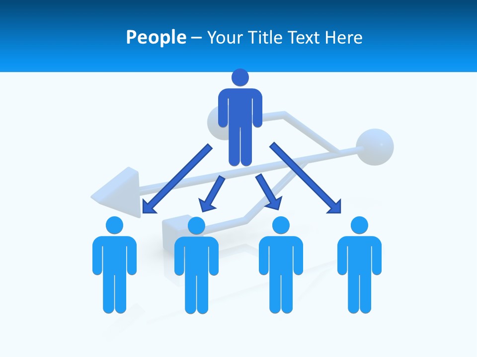 A Powerpoint Presentation With A Blue Arrow PowerPoint Template