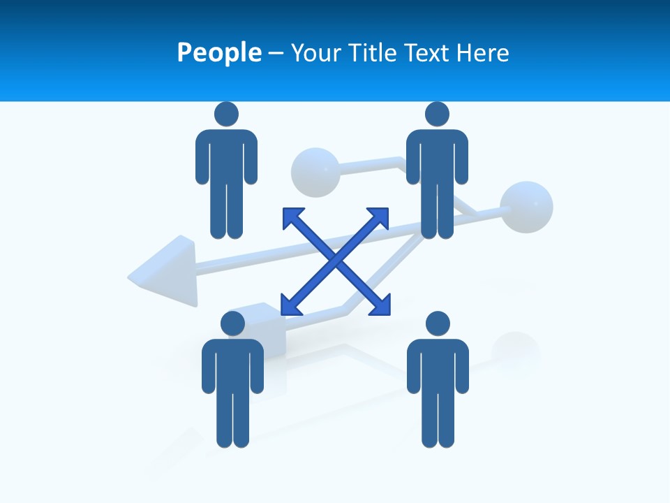 A Powerpoint Presentation With A Blue Arrow PowerPoint Template
