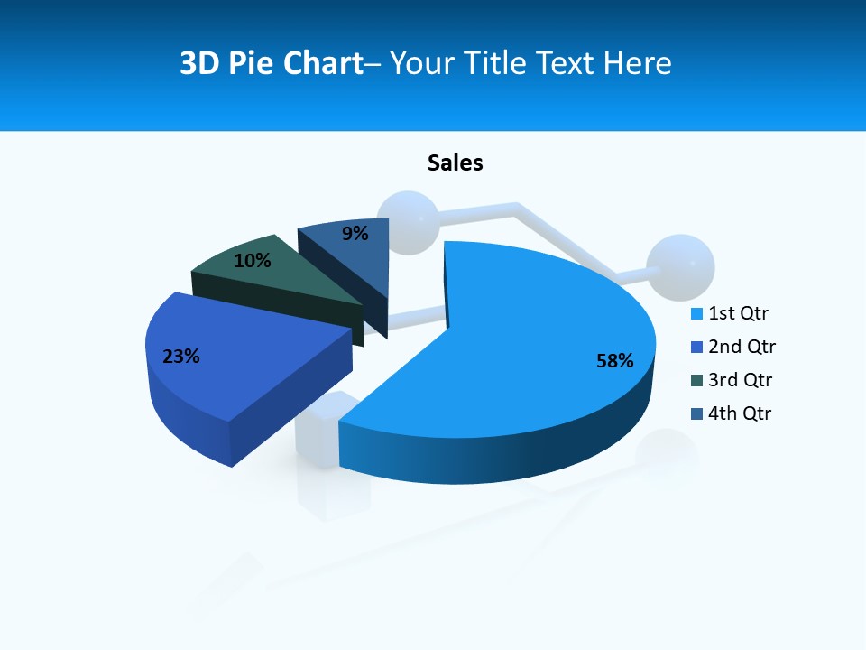 A Powerpoint Presentation With A Blue Arrow PowerPoint Template