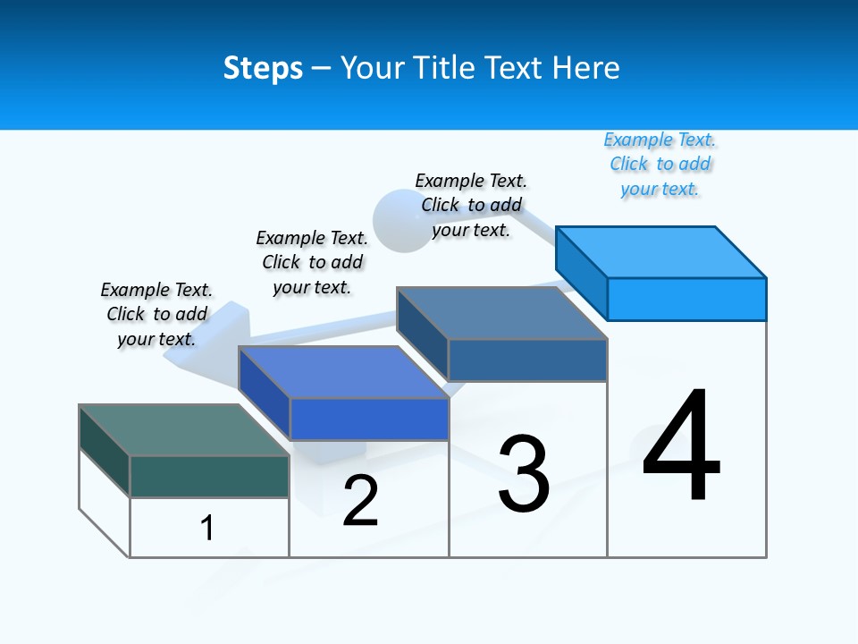 A Powerpoint Presentation With A Blue Arrow PowerPoint Template