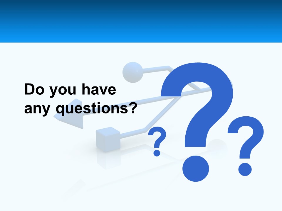 A Powerpoint Presentation With A Blue Arrow PowerPoint Template