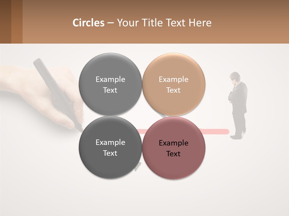 A Person Drawing A Red Arrow On A Piece Of Paper PowerPoint Template