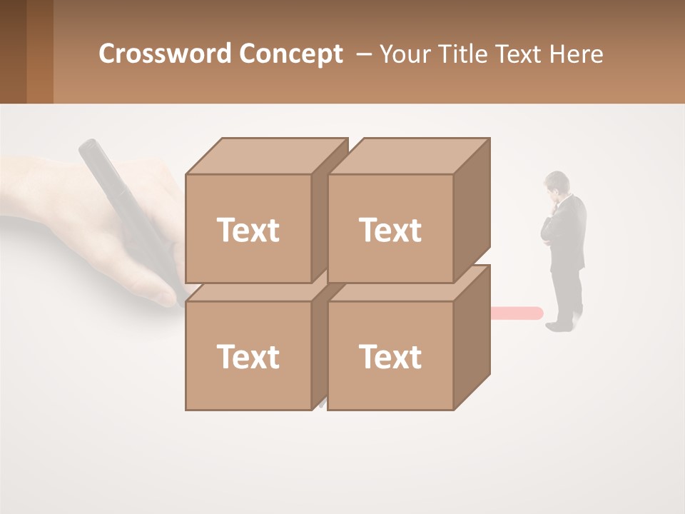A Person Drawing A Red Arrow On A Piece Of Paper PowerPoint Template