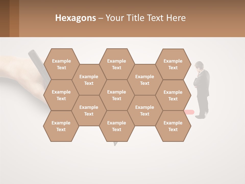 A Person Drawing A Red Arrow On A Piece Of Paper PowerPoint Template