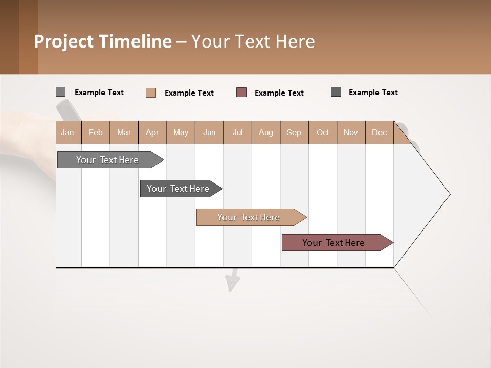 A Person Drawing A Red Arrow On A Piece Of Paper PowerPoint Template