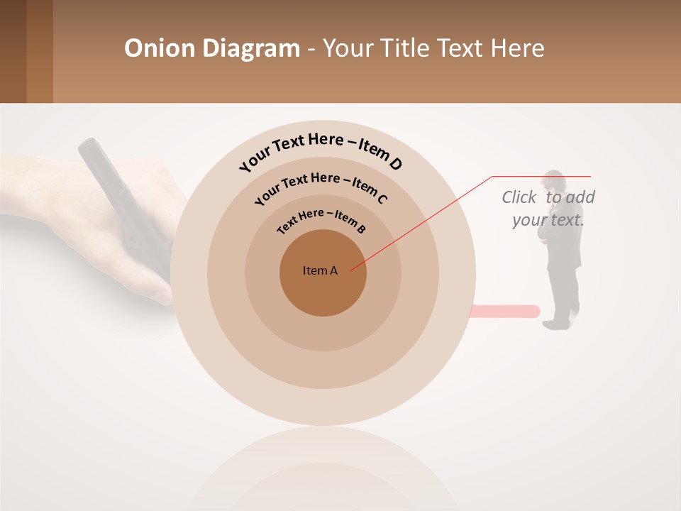 A Person Drawing A Red Arrow On A Piece Of Paper PowerPoint Template