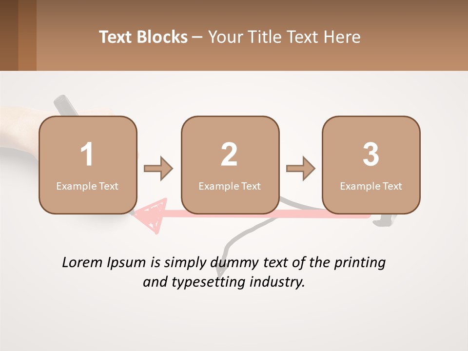 A Person Drawing A Red Arrow On A Piece Of Paper PowerPoint Template