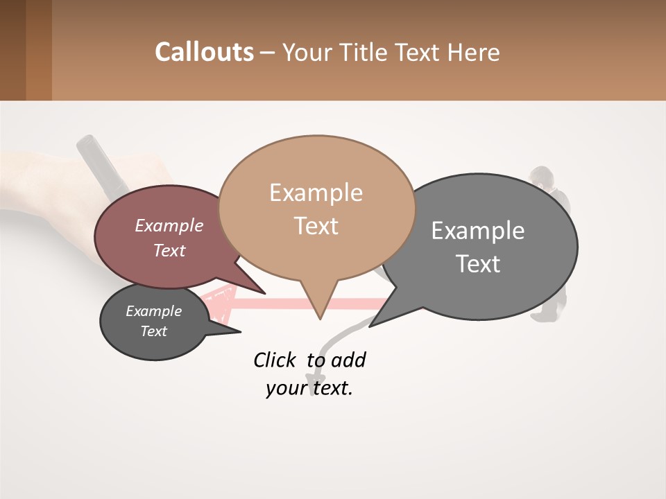 A Person Drawing A Red Arrow On A Piece Of Paper PowerPoint Template