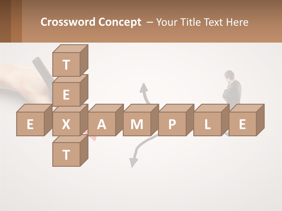 A Person Drawing A Red Arrow On A Piece Of Paper PowerPoint Template