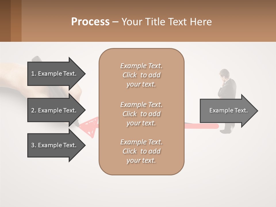 A Person Drawing A Red Arrow On A Piece Of Paper PowerPoint Template