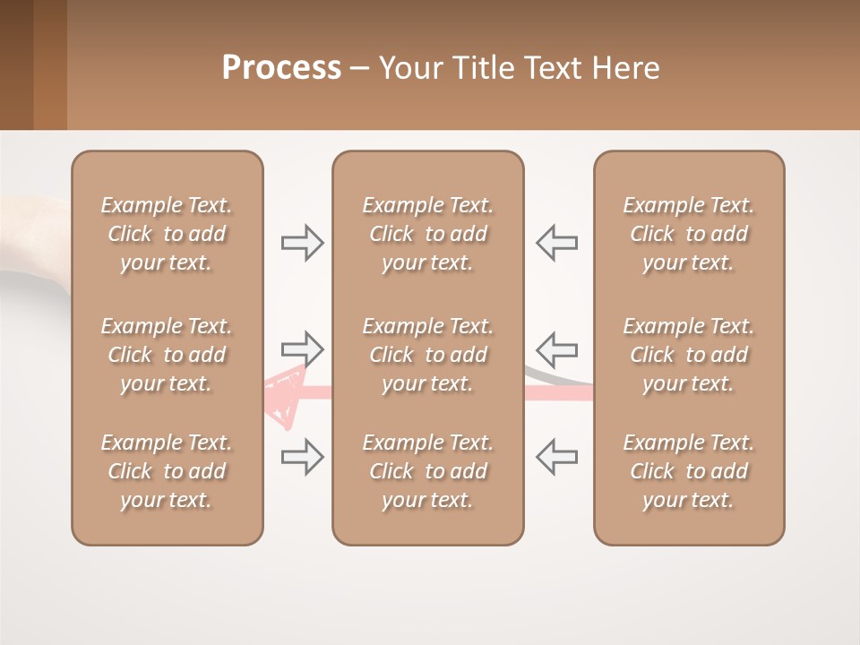 A Person Drawing A Red Arrow On A Piece Of Paper PowerPoint Template