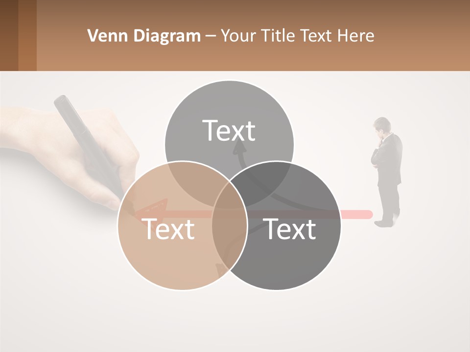 A Person Drawing A Red Arrow On A Piece Of Paper PowerPoint Template