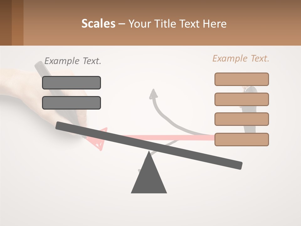 A Person Drawing A Red Arrow On A Piece Of Paper PowerPoint Template
