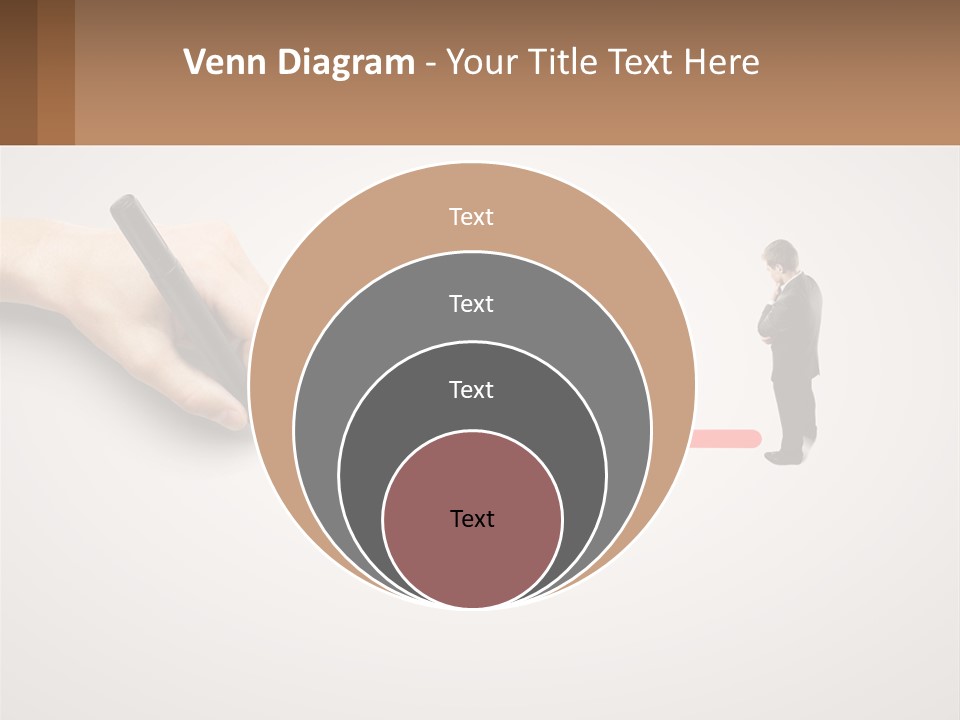 A Person Drawing A Red Arrow On A Piece Of Paper PowerPoint Template